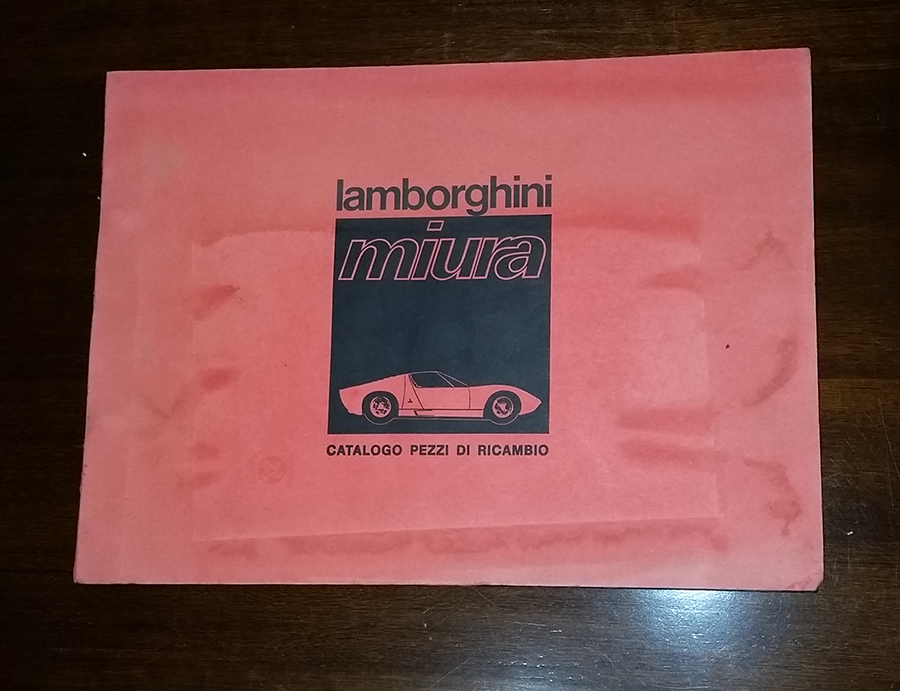 Lamborghini Miura spare parts catalogue – EMILIO SPARE PARTS