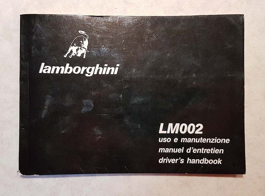 Lamborghini LM 002 owner’s manual – EMILIO SPARE PARTS